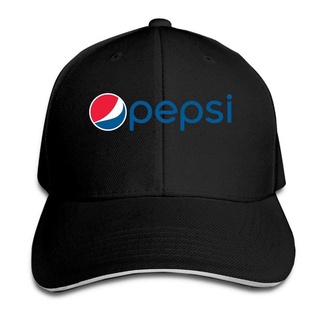 หมวกกอล์ฟหมวก Snapback สีดําปรับระดับได้ Pepsi Logo Unisex