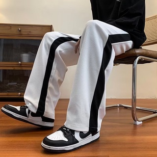 【 M-5xl 】กางเกงขายาวลําลอง ทรงหลวม ขนาดใหญ่ เข้ากับทุกการแต่งกาย สไตล์อเมริกัน สําหรับสตรี มีสีดํา สีขาว