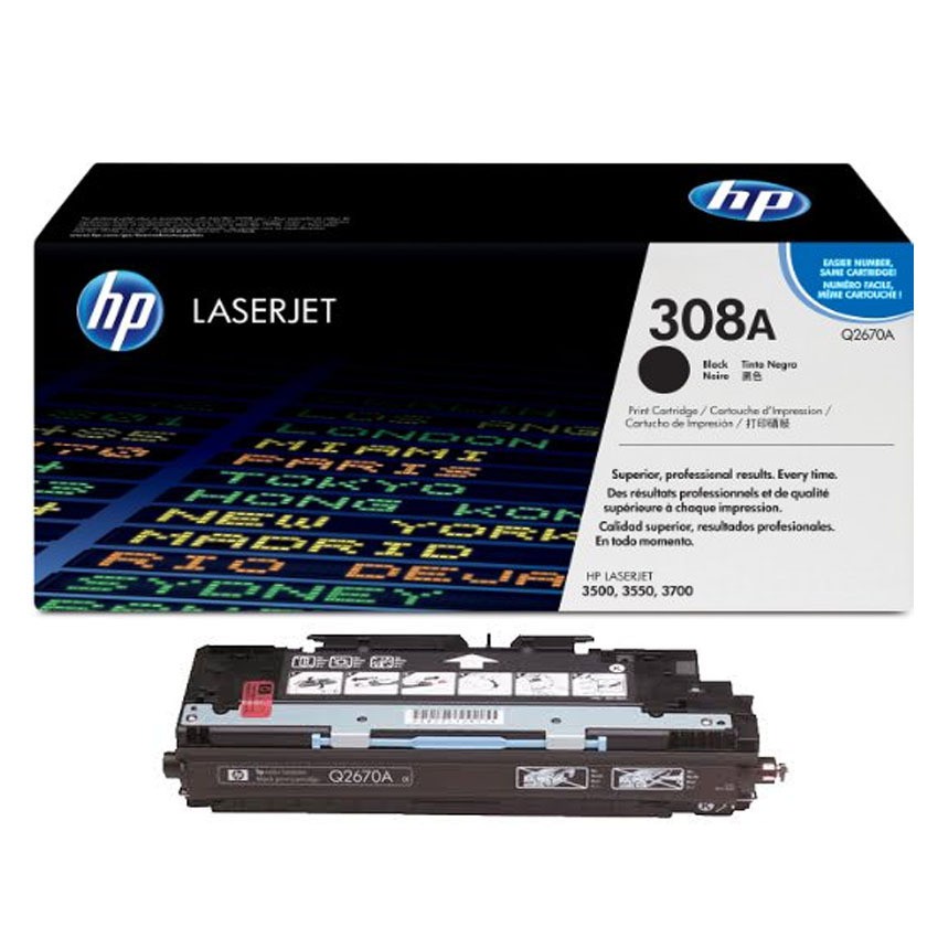 HP ตลับหมึกเลเซอร์สี HP 308A (Q2670A) สีดำ | Shopee Thailand
