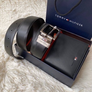 Tommy Hilfiger  Leather Belt & Wallet Set (outlet)