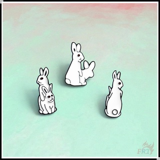 ★ แบรนด์แฟชั่น - Fxxking Rabbits #เข็มกลัด FR2 ★ 1 ชิ้น ตลก การ์ตูน แฟชั่น Doodle เคลือบ Pins กระเป๋าเป้สะพายหลัง กระดุม เข็มกลัด