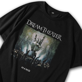 เสื้อยืดโอเวอร์ไซส์เสื้อยืด พิมพ์ลายวงร็อคดนตรีร็อค วงดนตรี Dream Theater สไตล์วินเทจ โอเวอร์ไซซ์ พรีเมี่ยม สําหรับผู้ชา