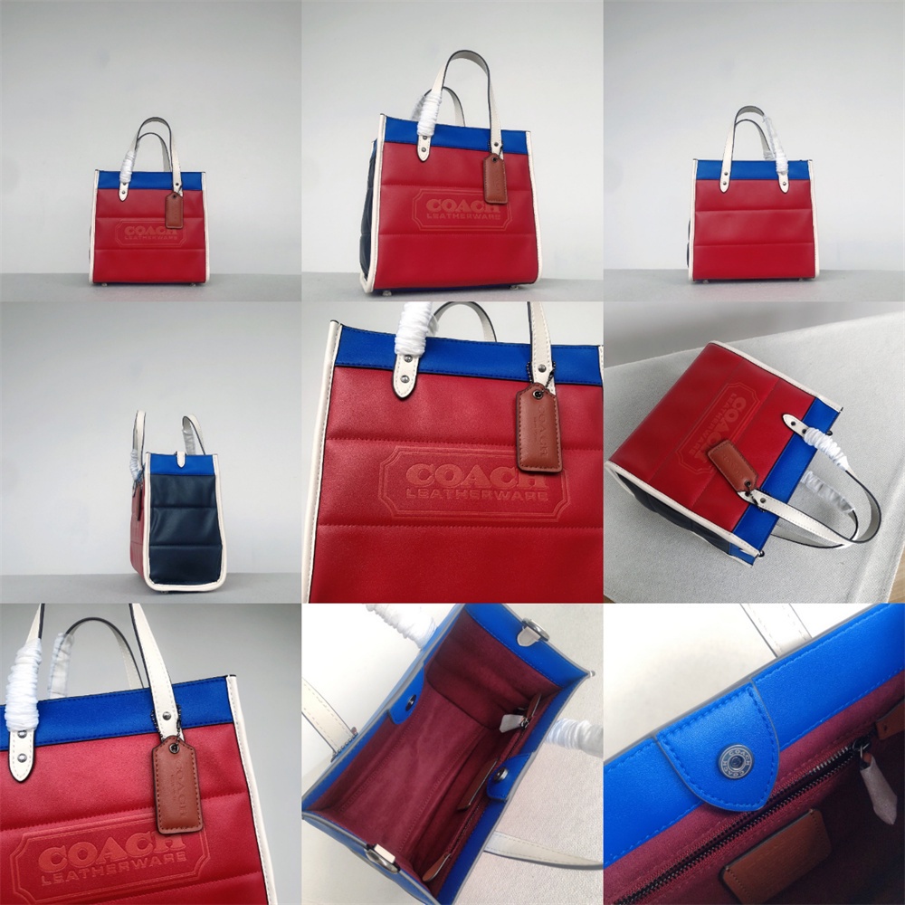 coach-c6958-c6852-field-tote-22-พร้อม-colorblock-quilting-และ-badge-women-crossbody-shoulder-shopping-sling-bag