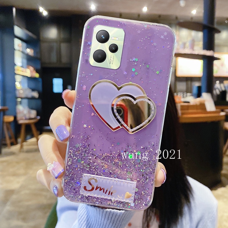 in-stock-new-phone-case-เคส-realme-c35-9-pro-9pro-9i-glitter-transparent-slim-casing-starry-sky-heart-shaped-soft-case-back-cover-เคสโทรศัพท