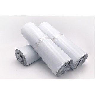สินค้า (ฃ)ถุงพัสดุ ขนาด 45x60 (1มัด 90-100ใบ) สีขาว ถุงไปรษณีย์พร้อมแถบกาว ถุงกันน้ำ