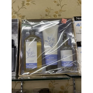 Bath &amp; Body Works Aromatherapy SLEEP LAVENDER VANILLA Gift Box Set Body Wash &amp; Foam Bath , Body cream ของแท้