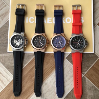 สินค้า Michae Kors MK8184  MK8152 mk8295 Mk8169  man\'s quartz watch versatile runway chrono timepiece with rubber watchband