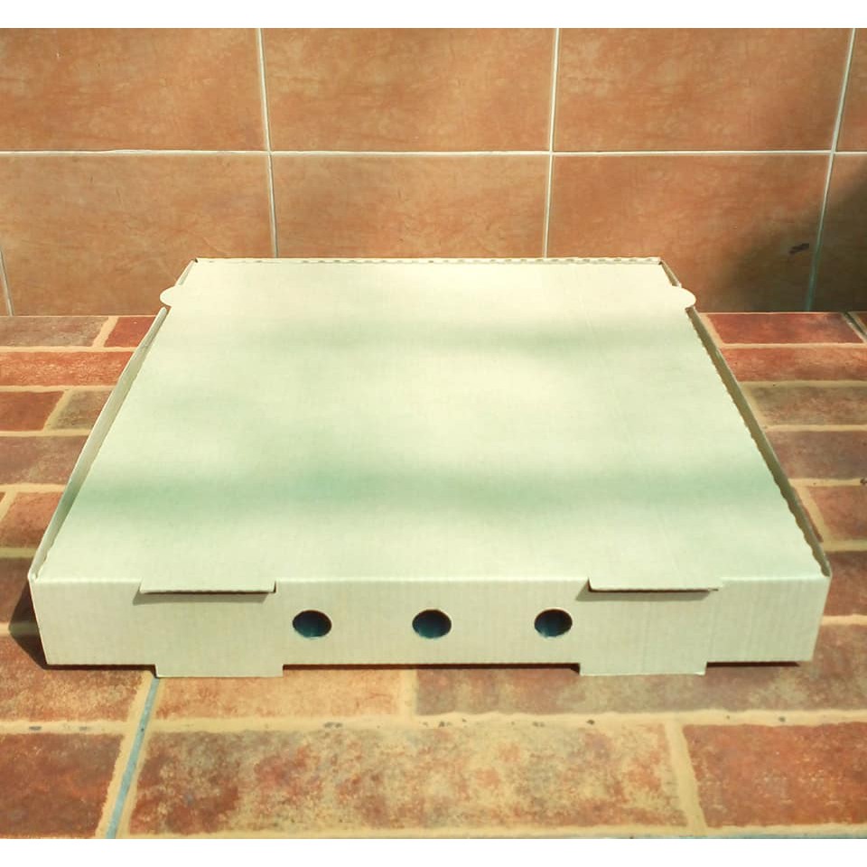กล่องพิซซ่า-ขนาด-12นิ้ว-แพค-25-กล่อง-ขนาด-12-x-12-x-1-75-นิ้ว-กล่องแข็งแรงรับน้ำหนักแป้งพิซซ่าได้ดี-pizza-box-12-inch