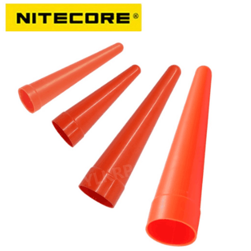 NITECORE Led light Diffuser Red Traffic Wand Cone Tip Suitable for