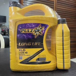 น้ำมันเครื่อง PULZAR LONGLIFE XLD(15W40) 6L+1L น้ำมันเครื่องกึ่งสังเคราะห์เกรดพิเศษ สำหรับเครื่องยนต์ดีเซล