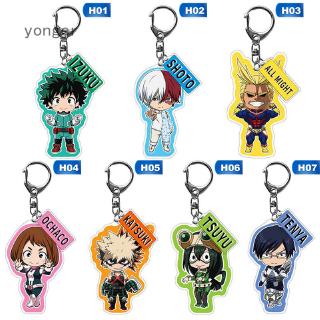 พวงกุญแจ My Hero Academia Anime Cartoon Acrylic Keychain Cute Boku No Hero Academia Manga Keyring Cosplay Anime Charm