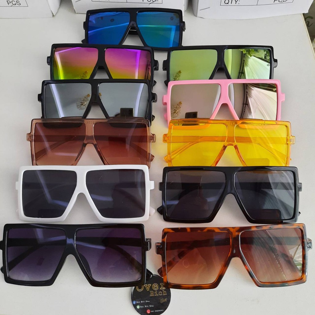 ภาพหน้าปกสินค้าCOD แว่นตาเด็ก แว่นเด็ก แว่นตาแฟชั่น แว่นกันแดด  รหัส:12(ทรงสี่เหลี่ยม) จากร้าน overrich_shop บน Shopee