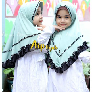 Aip POLKADOT HIJAB ของเล่นสําหรับเด็ก