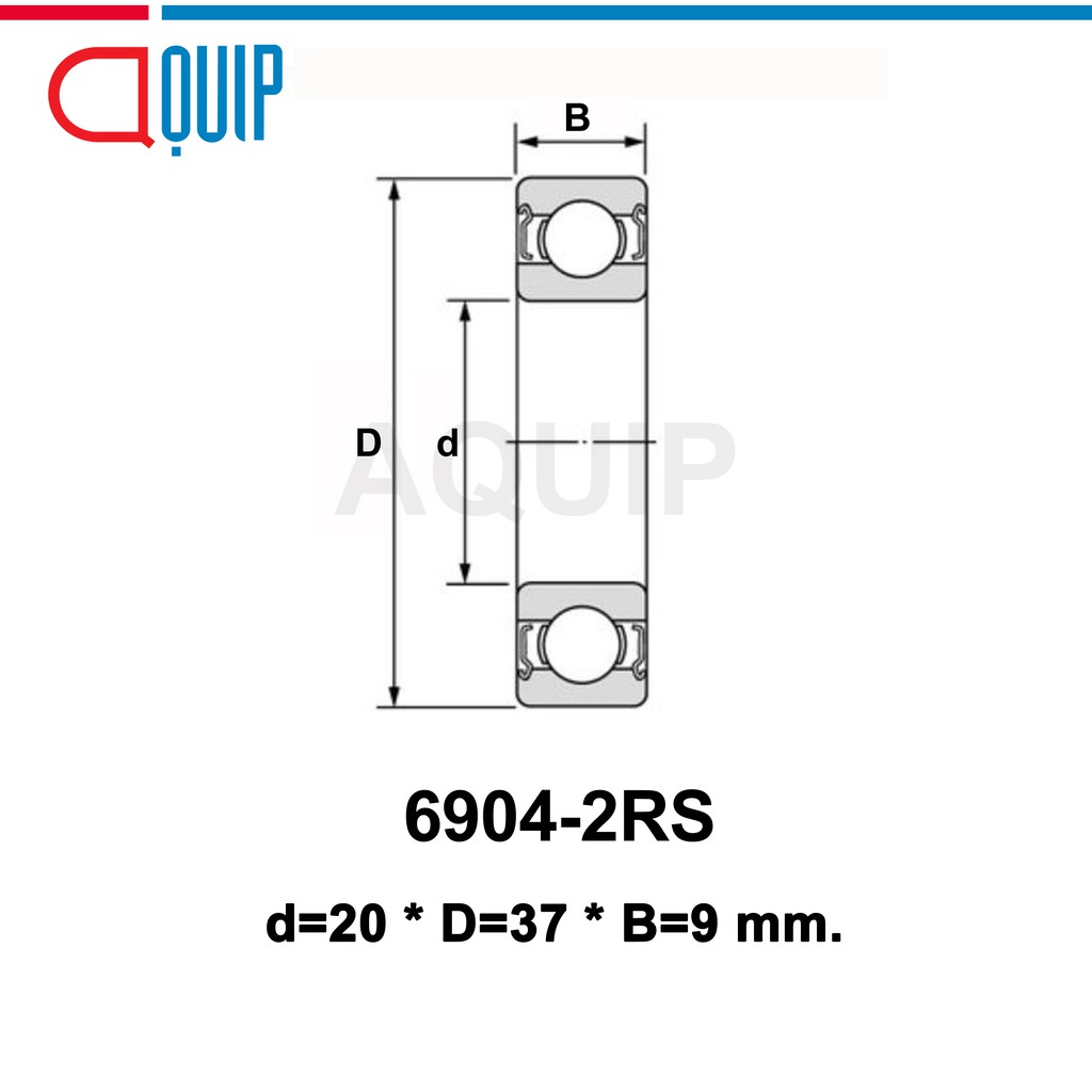 6904-2rs-sbc-ตลับลูกปืนเม็ดกลมร่องลึก-ฝายาง-2-ข้าง-deep-groove-ball-bearing-6904-2rs-6904rs