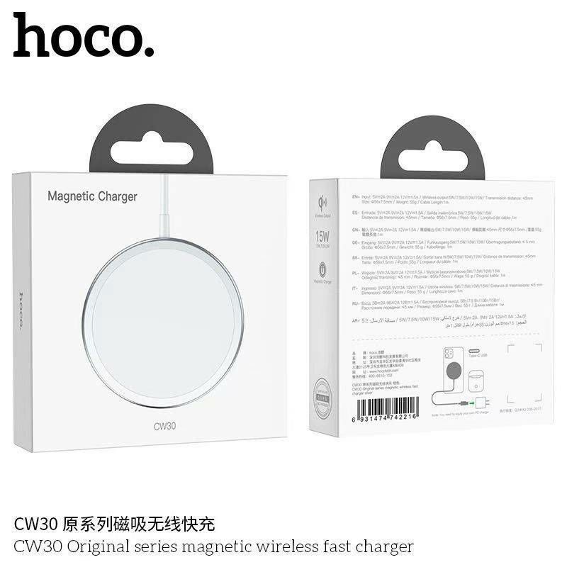 Hoco CW30 ที่ชาร์จไร้สาย Wireless charger Original 15W แท้100% | Shopee ...