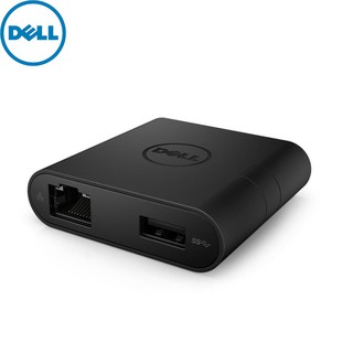 Dell อะแดปเตอร์แปลง USB-Type C เป็น HDMI VGA Ethernet USB 3.0 DA200 4 in 1