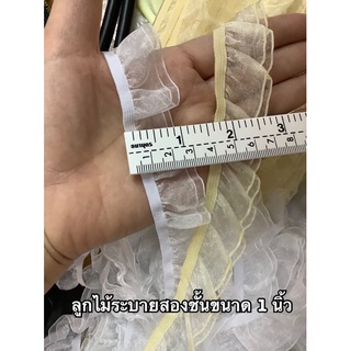 ภาพขนาดย่อของภาพหน้าปกสินค้าลูกไม้ระบายขนาด2cm,2.5cm,4cm จากร้าน jirapa738 บน Shopee ภาพที่ 2