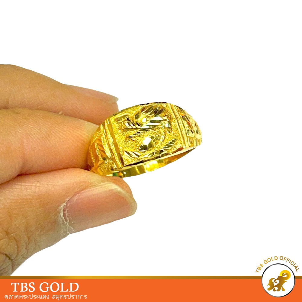 ภาพหน้าปกสินค้าแหวนทองครึ่งสลึง มังกรDG น้ำหนักครึ่งสลึง ทองคำแท้96.5% มีใบรับประกัน จากร้าน penchamps บน Shopee