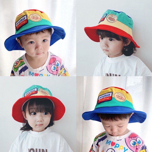 ภาพหน้าปกสินค้าหมวก Bucket​ Anpanman เด็ก หมวกบั​กเก็ต​เด็กหมวก​ พร้อมส่ง