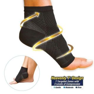 1 คู่)พยุงเท้า พยุงข้อเท้า ซัพพอร์ตข้อเท้า Foot Compression Sleeve Anti Fatigue Circulation Ankle Guard Pad