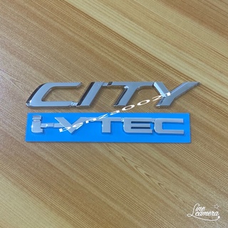 โลโก้ CITY+i-VTEC ติดท้าย Honda ชุด 2 ชิ้น