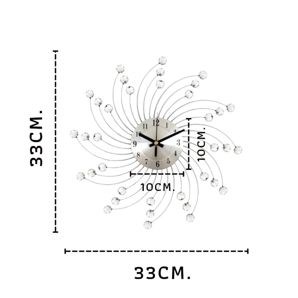 นาฬิกาแขวน-ขนาด-33x33cm-นาฬิกา-นาฬิกาแขวนผนัง-สไตล์นอร์ดิก