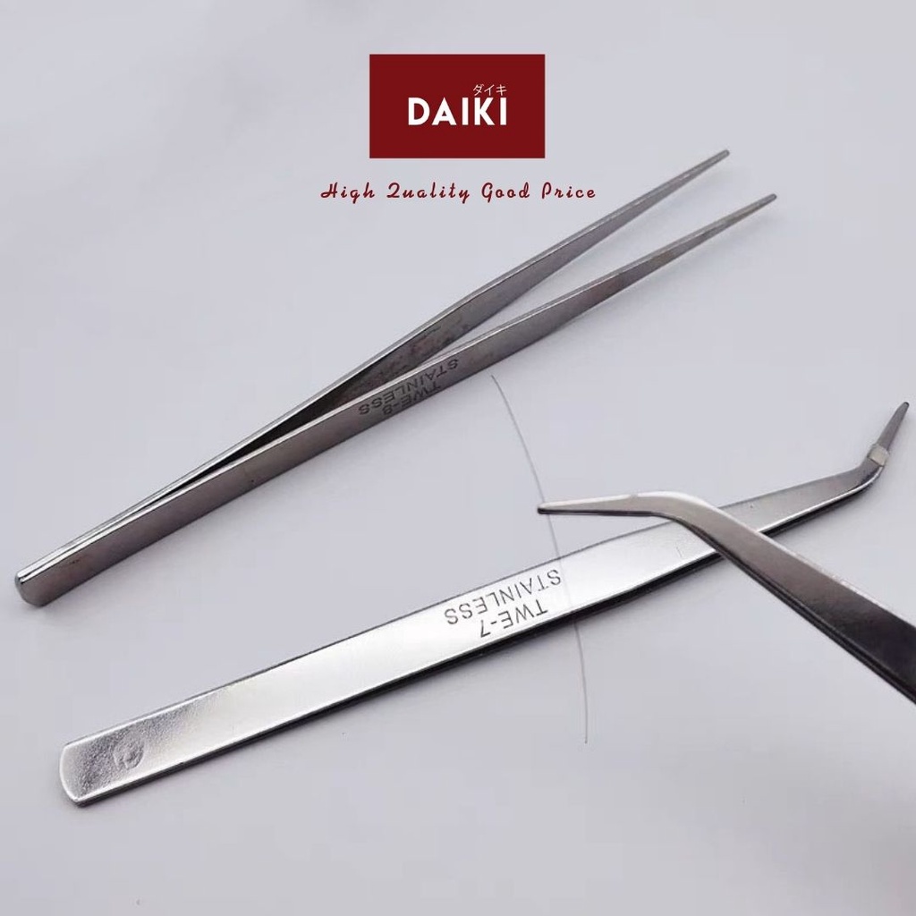 ราคาและรีวิวฟอร์เซป forceps สแตนเลส ปากคีบ ปลายตรง ปลายงอ คีมหนีบอเนกประสงค์ คีมหนีบด้าย คีบต้นกล้า