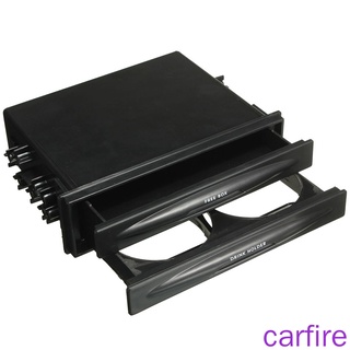 [Carfire]Universal ที่วางแก้วเครื่องดื่มวิทยุสเตอริโอ 2/1Din + กล่องเก็บแดชบอร์ดสําหรับรถยนต์