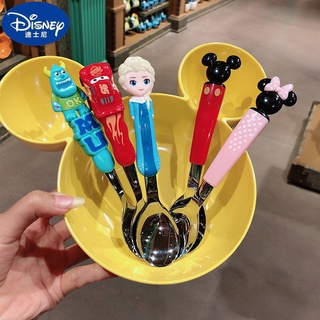 ช้อนอาหารเด็กสแตนเลสสำหรับเด็ก 3D Cartoon Kids Spoon