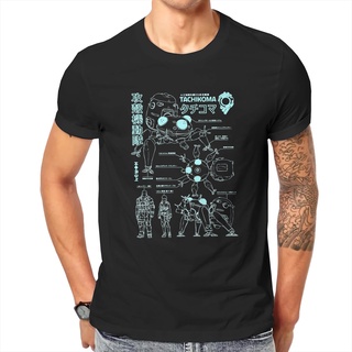 เสื้อยืดโอเวอร์ไซส์เสื้อยืดแขนสั้น ผ้าฝ้ายแท้ พิมพ์ลาย Humor Tachikoma Ghost in the Shell ของขวัญวันเกิด สําหรับผู้ชายS-