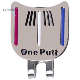 Magnetic cap clip removable metal golf one putt aiming ball marker set Color