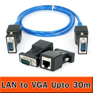 อแดปเตอร์ แปลงสายแลน เป็นสาย VGA 1 คู่ lan to vga .
