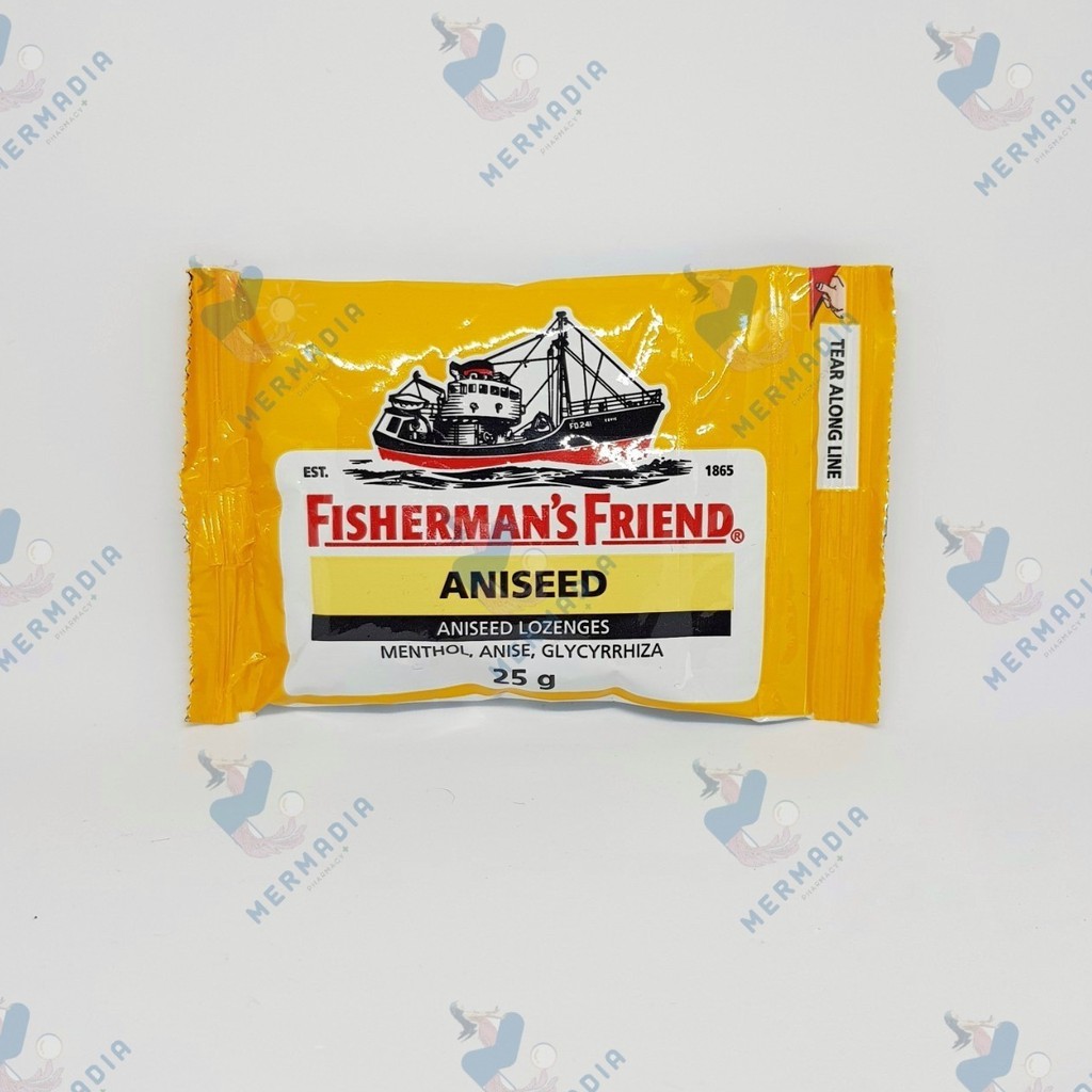 FISHERMAN'S FRIEND ANISEED LOZENGES 25G. สีเหลือง Shopee Thailand