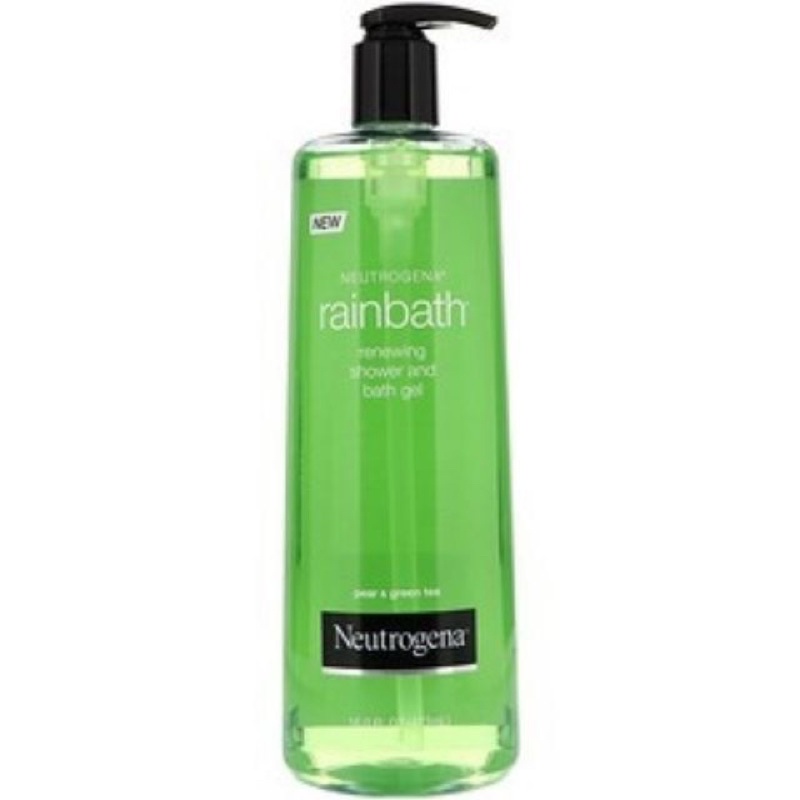 neutrogena-rainbath-renewing-shower-and-bath-gel-pear-amp-green-tea-40-fl-oz-1182-ml-สีเขียว
