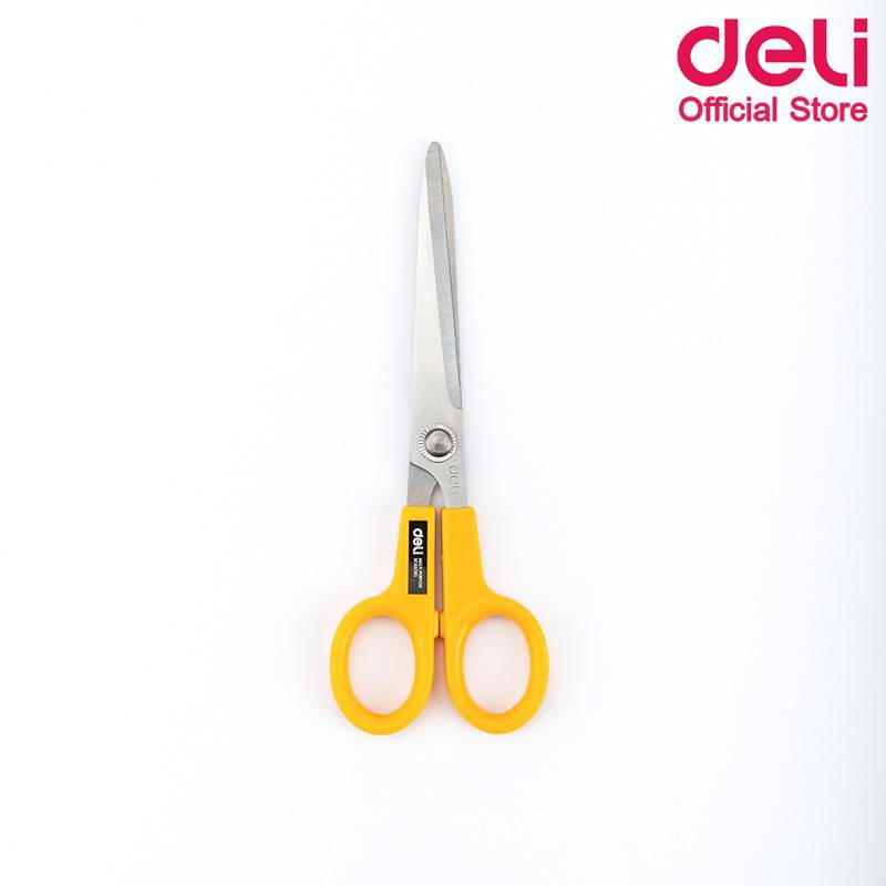 กรรไกร-deli-stainless-steel-scissors-6013-กรรไกรสแตนเลส-เดลี่-ขนาด-7-นิ้ว-คละสี-1อัน