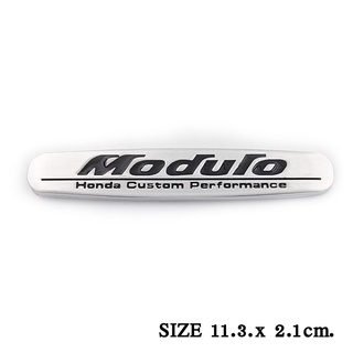 โลโก้ modo โมดู HONDA ขนาด 11.3 cm. x  2.1 cm. โลโก้ โลโก้ติดรถ โลโก้โลหะ