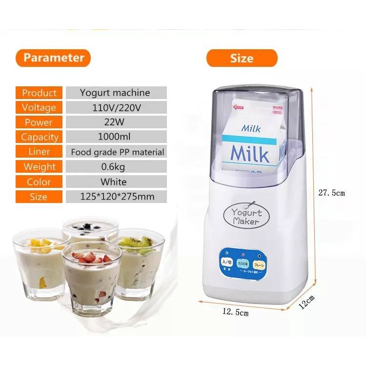 yogurt-maker-เครื่องทำโยเกิร์ต-ใส่นมได้ทั้งกล่อง-เครื่องทำนัตโตะ-ความจุ-1l