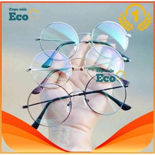 Eco Computer glasses แว่นตากรองแสง แว่นกรองแสง ทรงกลม งานพรีเมี่ยม (กรองแสงคอม กรองแสงมือถือ ถนอมสายตา)