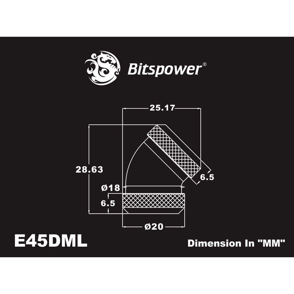 bitspower-silver-shining-enhance-45-degree-dual-multi-link-adapter-for-od-12mm