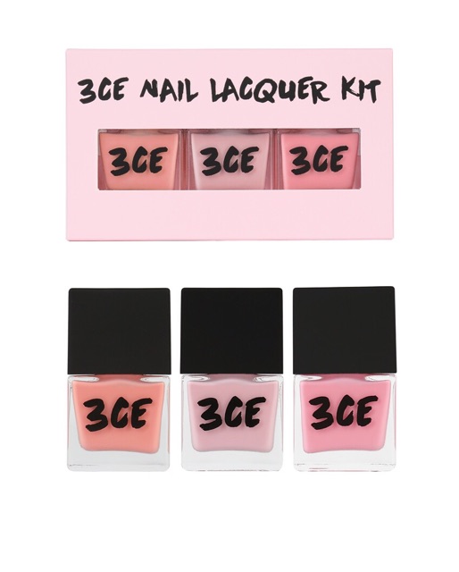 แท้100-3ce-pink-rumour-nail-lacquer-kit