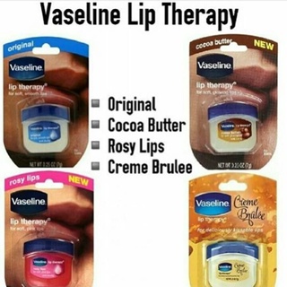 ภาพขนาดย่อของภาพหน้าปกสินค้าVaseline Lip Therapy Origina 7g ลิป วาสลีน สุดฮิต ริมฝีปากนุ่ม น่าจูบส์ พร้อมส่ง ดีงามมาก เทอราพี ช่วยดูแลริมฝีปาก จากร้าน shopmolly บน Shopee ภาพที่ 6