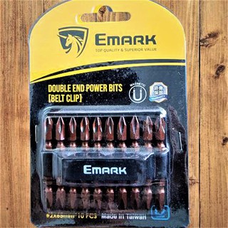 EMARK ดอกไขควง 10 ตัว ต่อชุด PH2X65MM หัวแม่เหล็ก