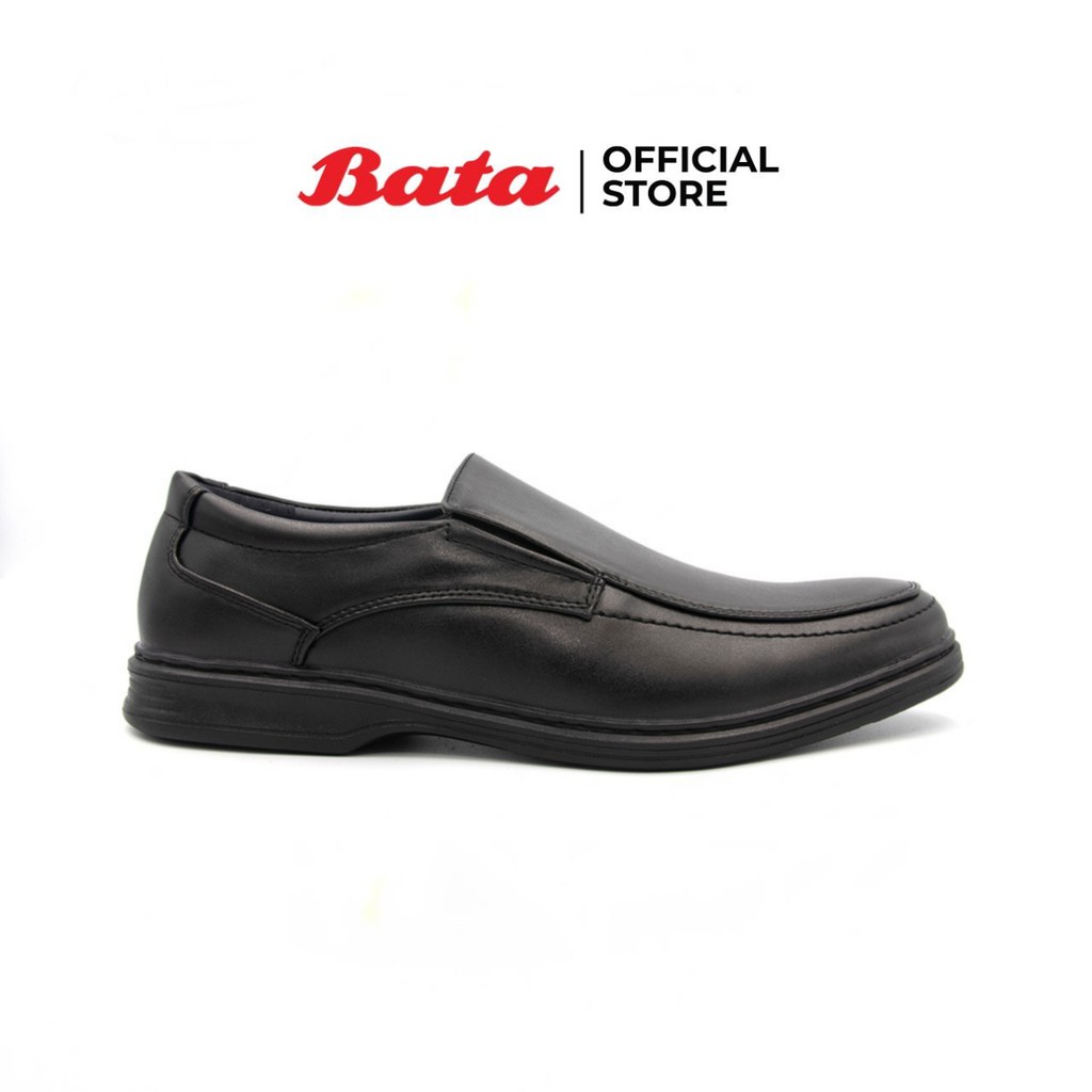 bata-mens-dress-campus-รองเท้าทำงานชาย-นักศึกษา-แบบสวม-สีดำ-รหัส-8516484