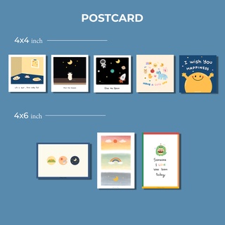 สินค้า Postcard 4x4 / 4x6 inch โปสการ์ด 300 แกรม (สั่งเขียนได้แจ้งในแชท)