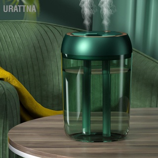 Urattna เครื่องทําความชื้น 3W 5V 1.8 ลิตร แบบพกพา พร้อมไฟกลางคืน สําหรับห้องนอน สํานักงาน โต๊ะเด็ก