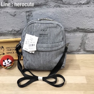 Anello Denim&amp; nylon mini shoulder bag ส่งฟรีEMS