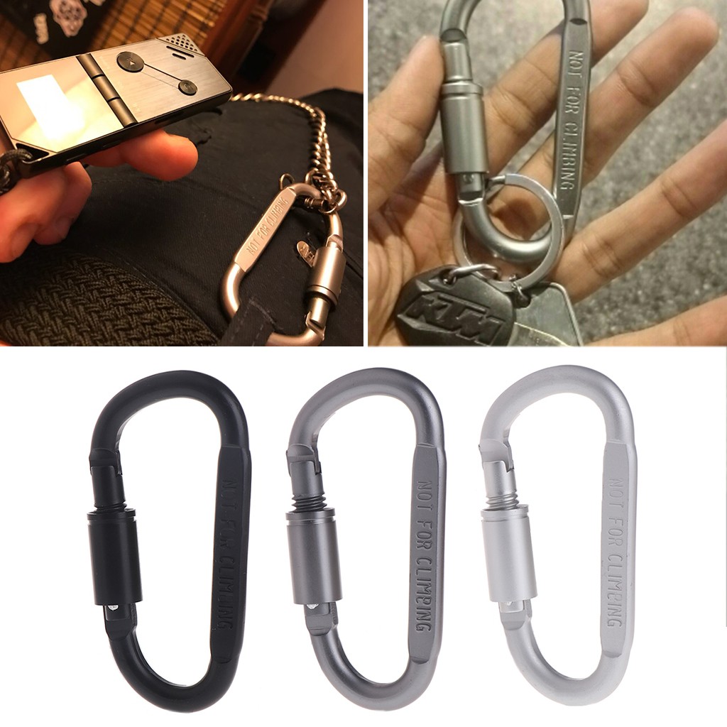 ตะขอล็อคอลูมิเนียม-carabiner-สำหรับปีนเขา