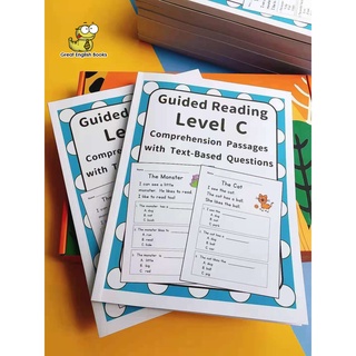 (ได้coinคืน10%) *พร้อมส่ง   พร้อมส่ง แบบฝึกหัดอ่านภาษาอังกฤษ Guided Reading level C level C to D level D หนังสือแบบฝึกหัดอังกฤษ วัยอนุบาลประถมต้น