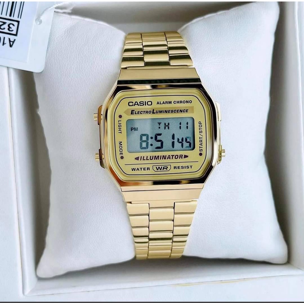 ภาพหน้าปกสินค้า(แท้ 100% ประกัน CMG) Casio นาฬิกา รุ่น A168WG-9W นาฬิกาเรือนทอง สไตล์วินเทจสุดฮิต ประกันศูนย์ CMG 1 ปี จากร้าน nalikaonlineshop บน Shopee