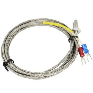 เทอร์โมคัปเปิล เซนเซอร์เครื่องวัดอุณหภูมิ เซนเซอร์วัดอุณหภูมิ K Type Thermocouple 800C ( cable 2M)